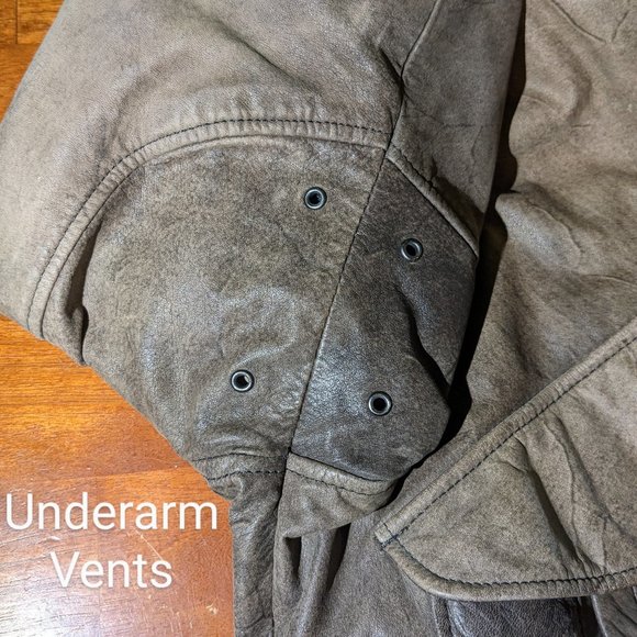 Vintage Hunt Club Genuine Leather Bomber Jacket - Picture 7 of 13